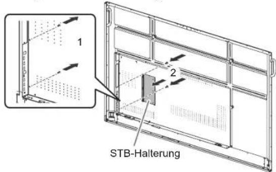 SHARP PNL752B - ■ Befestigen der STB-Halterung - 1