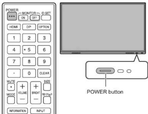 SHARP PNL752B - Turning power off - 1