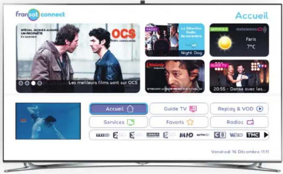 METRONIC Camsat HD 441652 - Naviguer dans l'offre fransat connect - 1