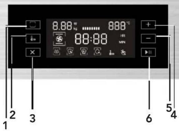 HAIER HWO45NB2H0B1 - Ovládací panel a funkcie - 1