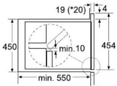 HAIER HWO45NB2H0B1 - Platzierung - 2