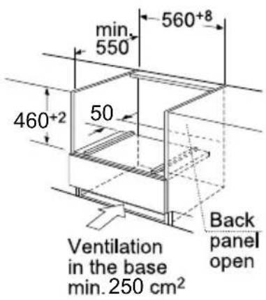 HAIER HWO45NB2H0X1 - Installation dimensions - 2