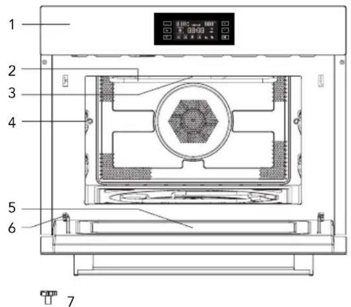 HAIER HWO45NB2H0X1 - Names of Oven Parts and Accessories - 1