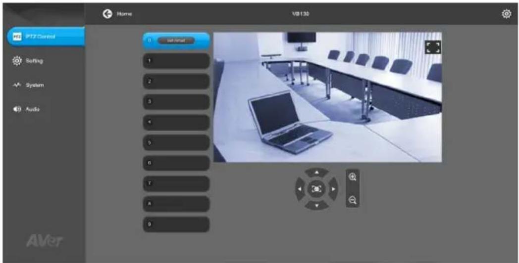 IPT2 Control Setting System Audio Home VB130 1 2 3 4 5 6 7 A 9
