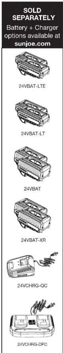 Sun Joe 24VX2BVM190CT - Know Your Cordless 3-in-1 Blower + Vacuum + Mulcher - 2