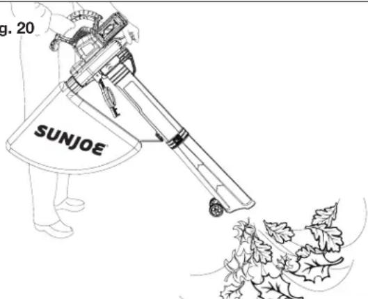 Sun Joe 24VX2BVM190CT - Mode aspiro-broyeur - 1