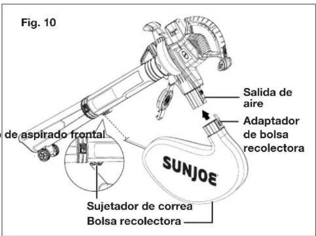 Sun Joe 24VX2BVM190CT - Ensamblado como aspiradora/ trituradora - 4