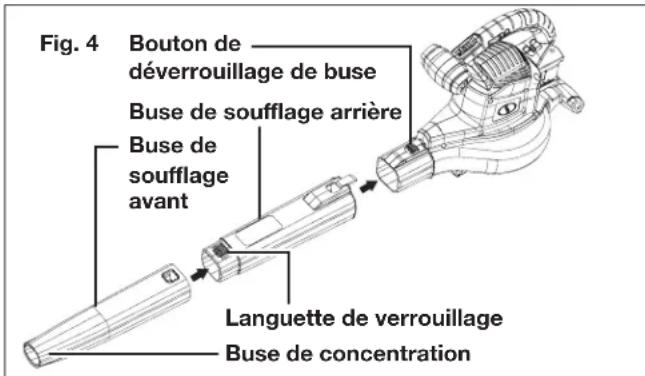 Sun Joe 24VX2BVM190CT - Assemblage en mode souffleur - 1