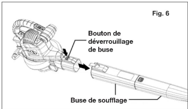Sun Joe 24VX2BVM190CT - Assemblage en mode souffleur - 3