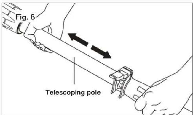 Sun Joe SJH902E - Adjusting the Telescoping Pole - 2