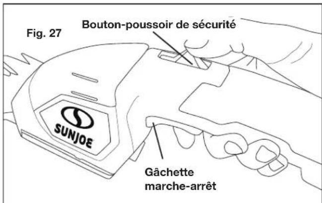 Sun Joe HJ605CC - Démarrage et arrêt - 1