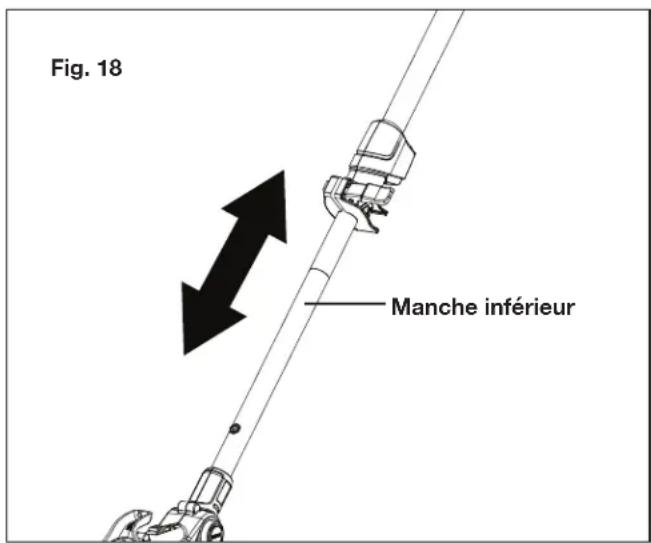 Sun Joe HJ605CC - Réglage de la longueur du manche (facultatif) - 2
