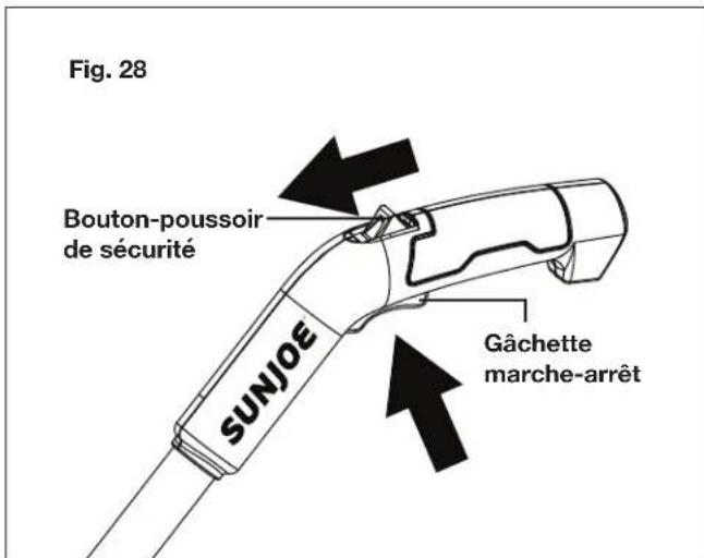 Sun Joe HJ605CC - Démarrage et arrêt - 2
