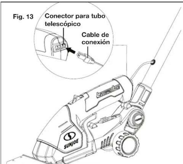 Sun Joe HJ605CC - Conexión del tubo telescópico (optional) - 3