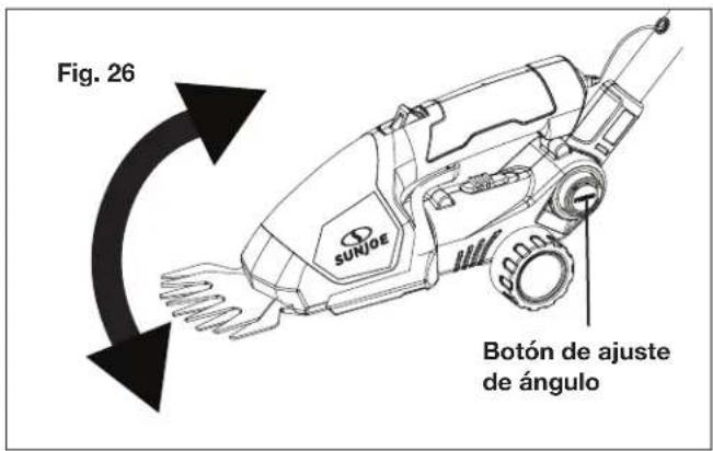 Sun Joe HJ605CC - Ajuste de ángulo de cabeza de corte (optional) - 6