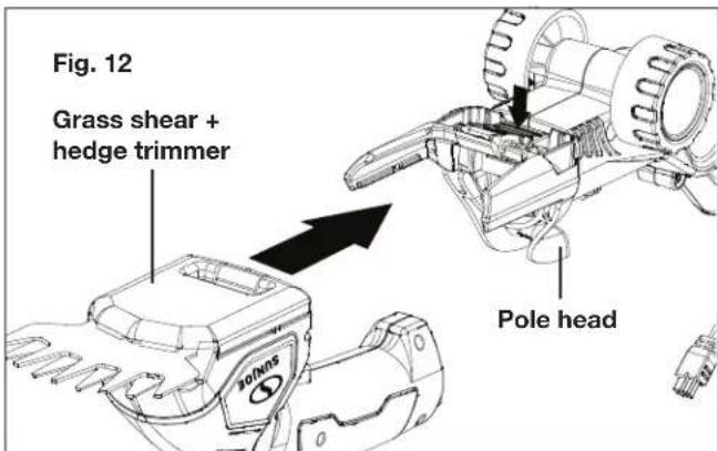 Sun Joe HJ605CC - Attaching the Telescoping Pole (Optional) - 2