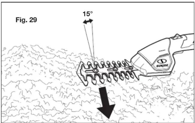 Sun Joe HJ605CC - Conseils pour la taille - 1
