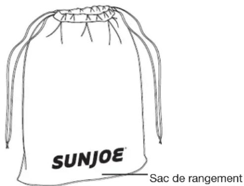 SUNJOE Sac de rangement
