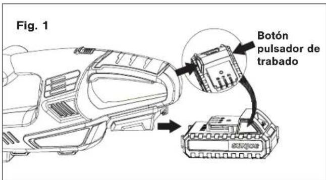 Sun Joe 24VHT18LTE - Carga de la bateria - 1