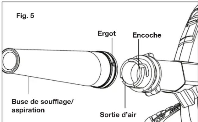 Sun Joe 24VWSBLTE - Assemblage pour le mode souffleur - 1