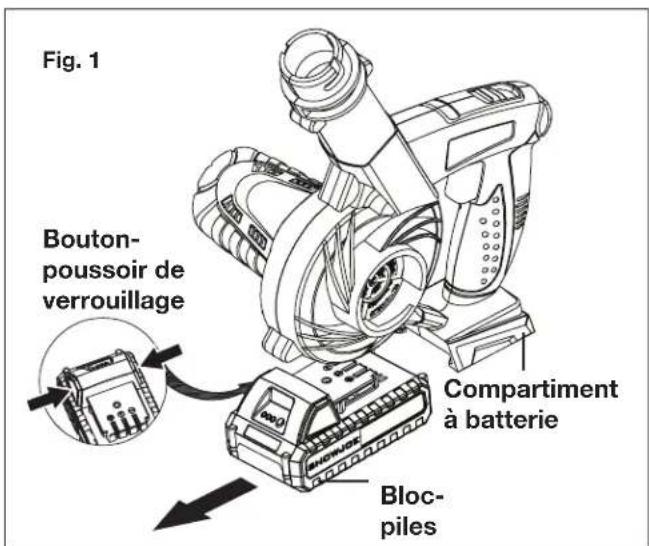 Sun Joe 24VWSBLTE - Comment charger la batterie - 1