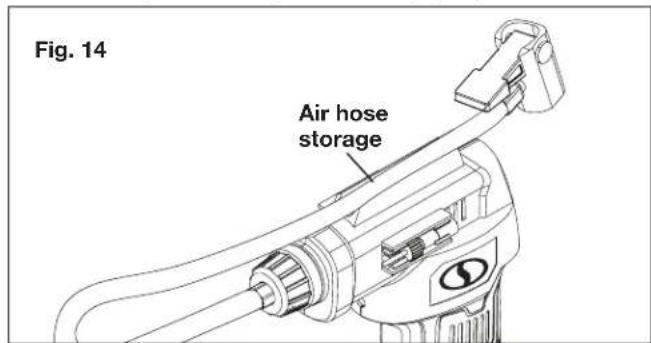 Sun Joe 24VAJCLTW - Air Hose + Adapters Storage - 1