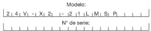Sun Joe 24VX221LMSP - Modelo y número de série - 1