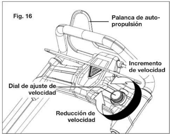 Sun Joe 24VX221LMSP - Uso del sistema de auto-propulsión - 1
