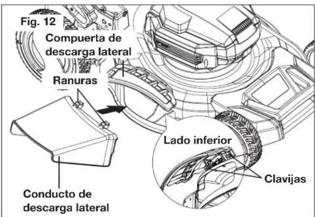 Sun Joe ION100V21LM - Ensemblado y colocacion del conductor de descarga lateral - 1