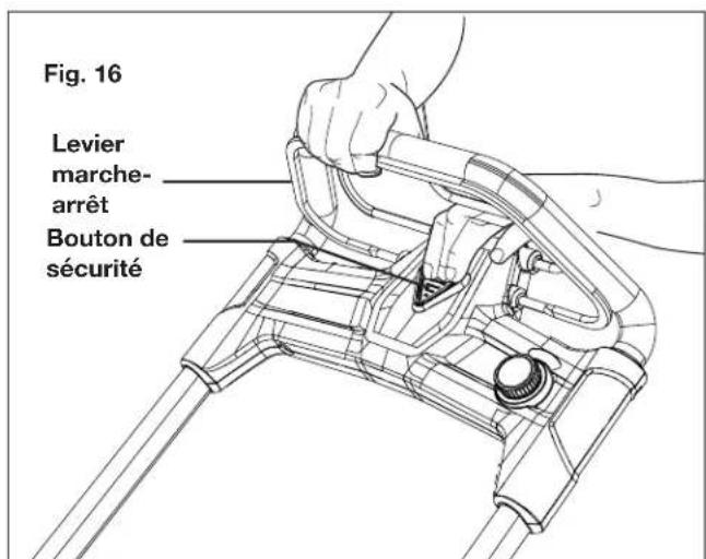 Sun Joe ION100V21LM - Démarrage et arrêt - 2