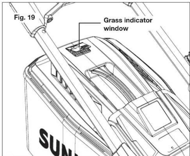 Sun Joe ION100V21LM - Grass Bag Filling Level Indicator - 1