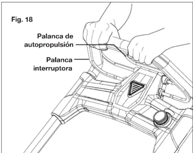 Sun Joe ION100V21LM - Uso del sistema de autopropulsión - 2