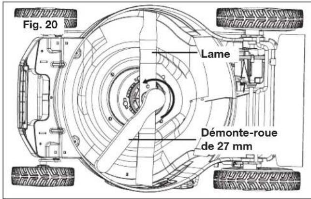 Sun Joe ION100V21LM - Changement de lame - 1