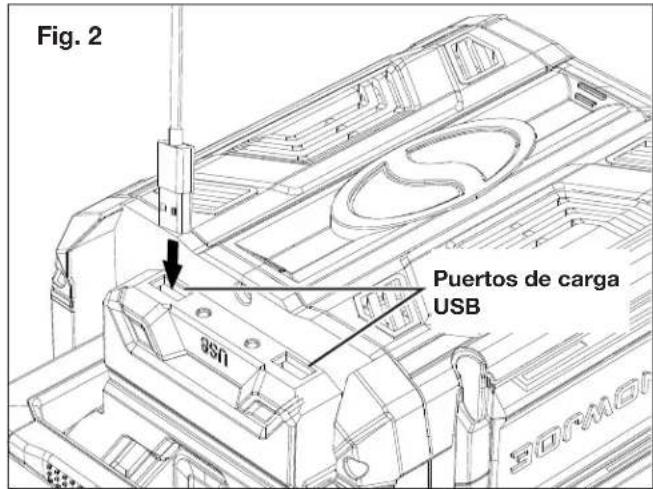 Sun Joe ION100V21LM - Puertos de cargo USB - 2