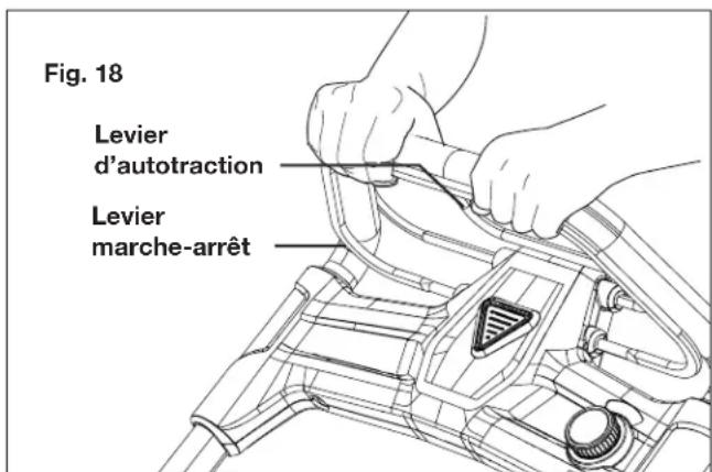 Sun Joe ION100V21LM - Utilisation du système d'autotraction - 2