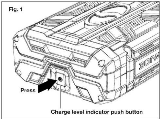 Sun Joe ION100V24HTCT - Battery Charge Level Indicator - 1