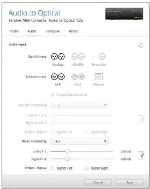 Blackmagic Design Teranex Mini 1 - Entrada de audio - 1