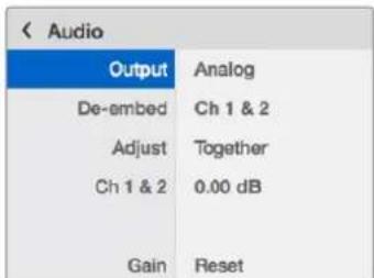 Blackmagic Design Teranex Mini 1 - Il menu impostazioni di Teranex Mini Smart Panel - 1