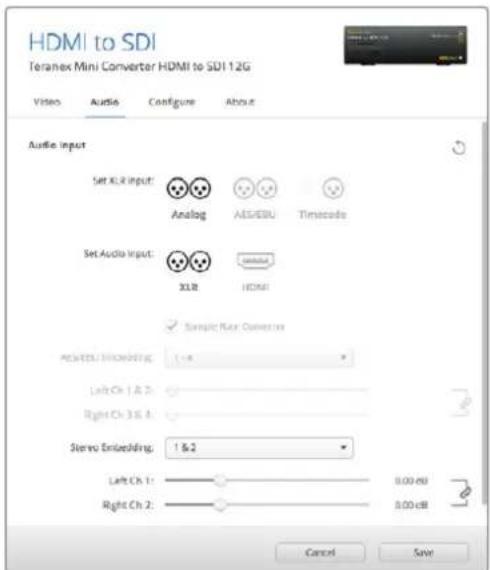 Blackmagic Design Teranex Mini 1 - XLR 印製締絸(Set XLR Input)/ キローヤリ ヤリ ヤリ ヤリ (Set Audio input) - 1