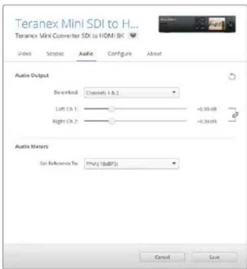 Blackmagic Design Teranex Mini 1 - Réglier la sortie RCA - 1