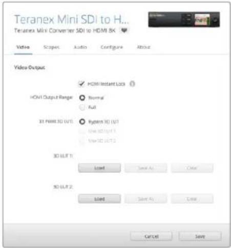 Blackmagic Design Teranex Mini 1 - Configuración mediante el programa Blackmagic Teranex Setup - 1