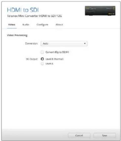 Blackmagic Design Teranex Mini 1 - Set XLR input / Set Audio input - 1