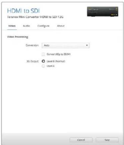 Blackmagic Design Teranex Mini 1 - Set XLR Input/Set Audio input - 1
