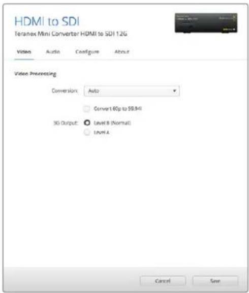 Blackmagic Design Teranex Mini 1 - Set XLR input / Set Audio input - 1