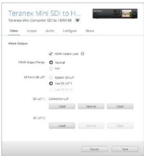 Blackmagic Design Teranex Mini 1 - Den Kallbrierungsvorgang starten - 12