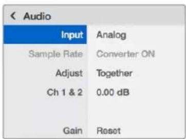 Blackmagic Design Teranex Mini 1 - Il menu impostazioni di Teranex Mini Smart Panel - 2
