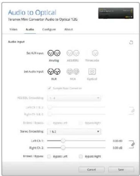 Blackmagic Design Teranex Mini 1 - OdiO IoIeR eMb (Audio Input) - 1