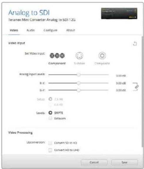 Blackmagic Design Teranex Mini 1 - Video Input (比力入力) x = 1 - 1