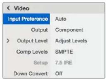 Blackmagic Design Teranex Mini 1 - Il menu impostazioni di Teranex Mini Smart Panel - 1