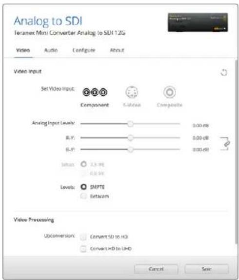 Blackmagic Design Teranex Mini 1 - Menu Video Processing - 1